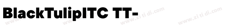 BlackTulipITC TT字体转换